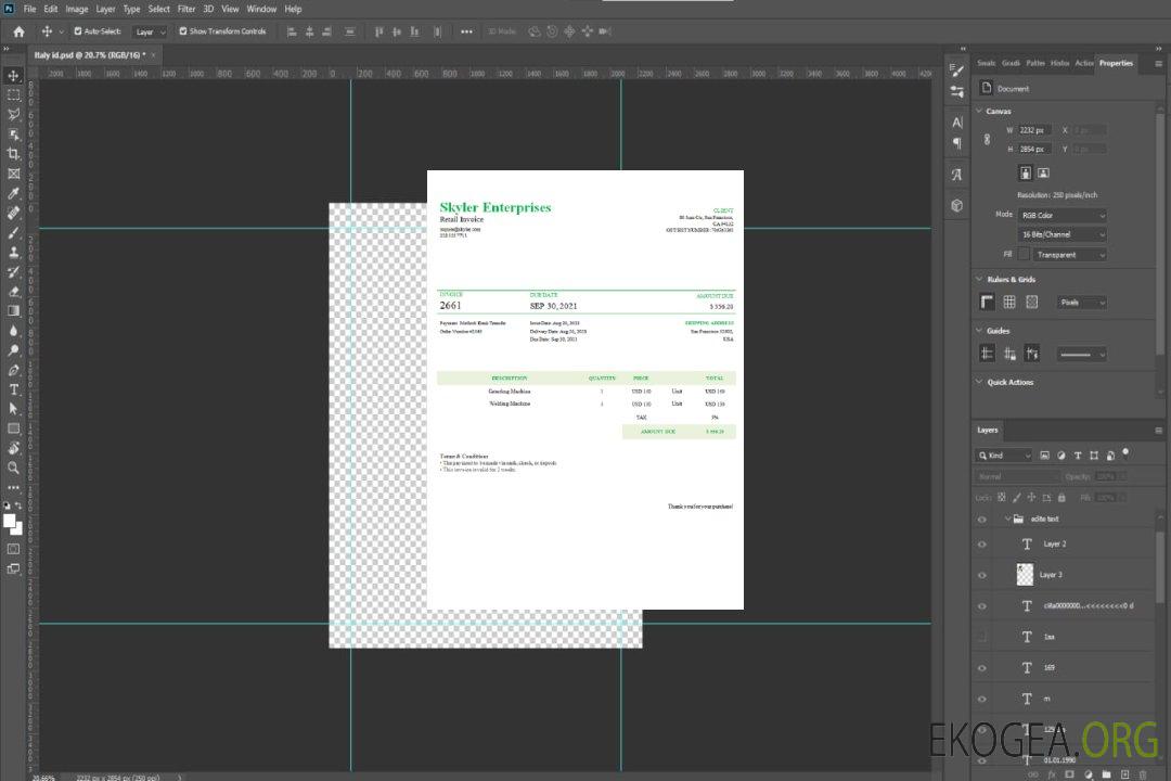 Facture Skyler Enterprises aux États , Unis template Facture Skyler Enterprises aux États , Unis template